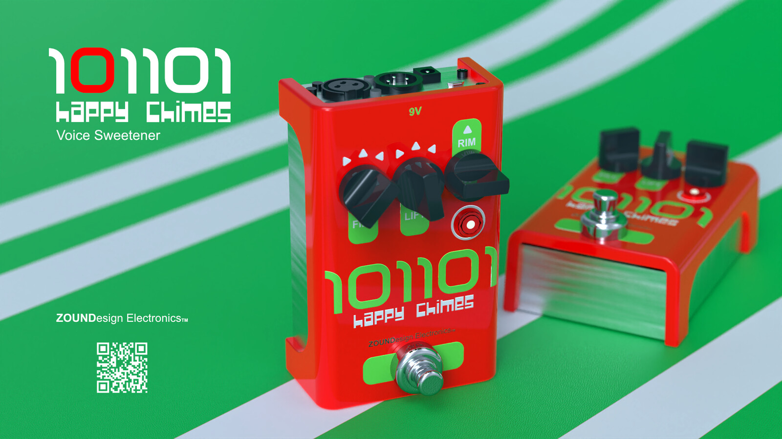 Happy Chimes Voice Sweetener Stomp Box - Holiday Edition!