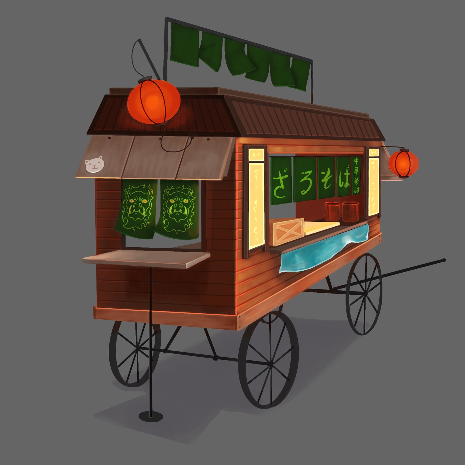 Soba Night Cart Design