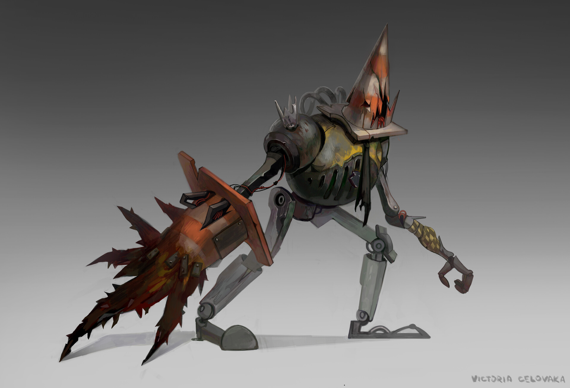 ArtStation Traffic Cone Robot