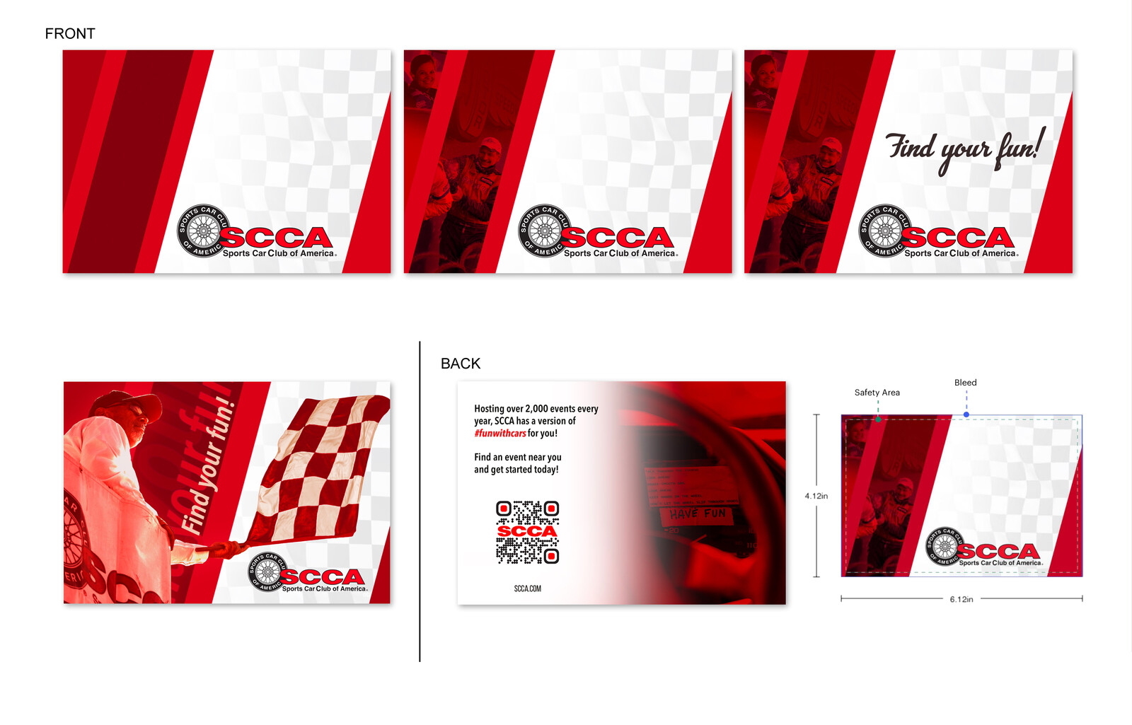 SCCA Postcards / Ad Campaign