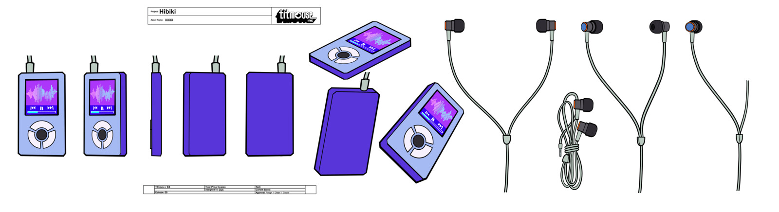 Some of the prop designs that I made for Hi-Fi Rush's cutscenes  