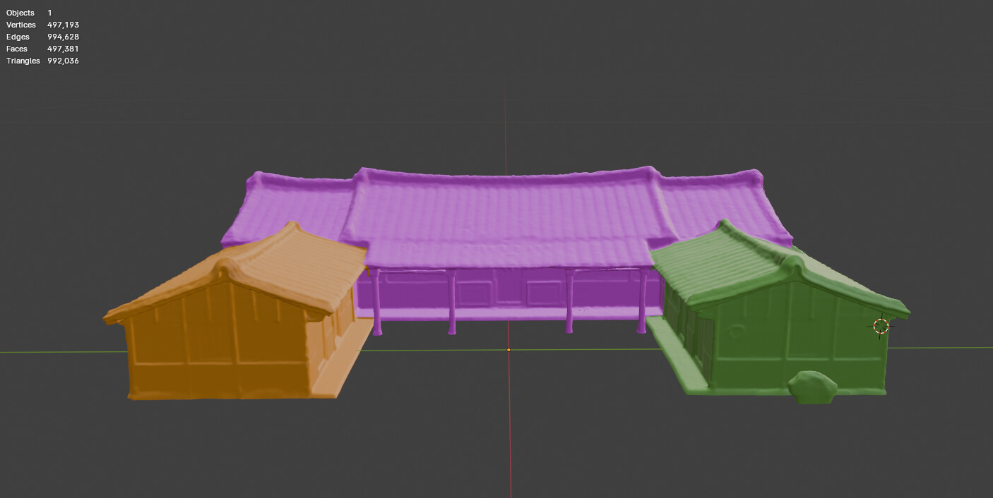 Ama's Home Retopologized &amp; Textured (Final) 3 texture breakdown view