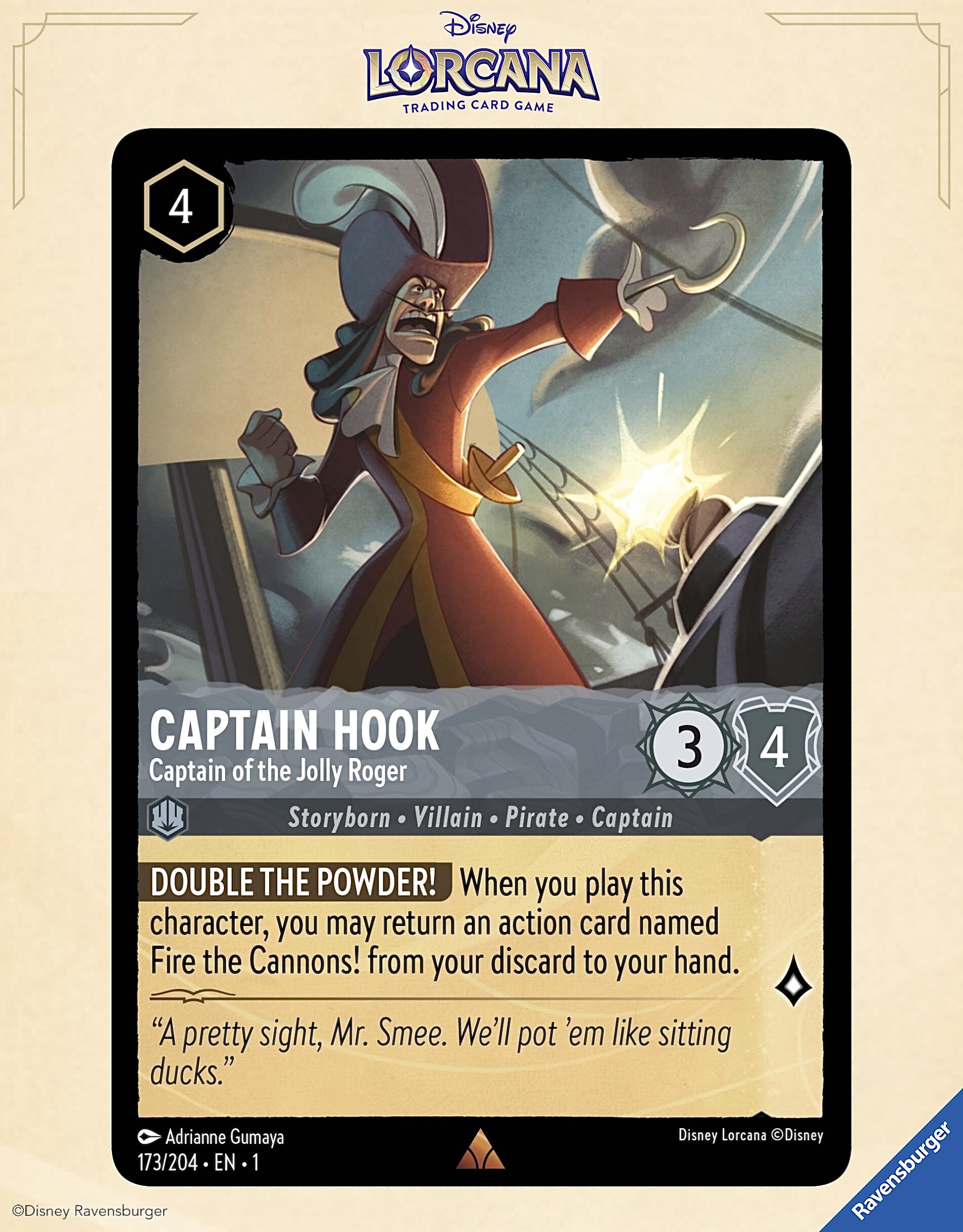 ArtStation - Lorcana TCG: Captain Hook - Captain of the Jolly Roger