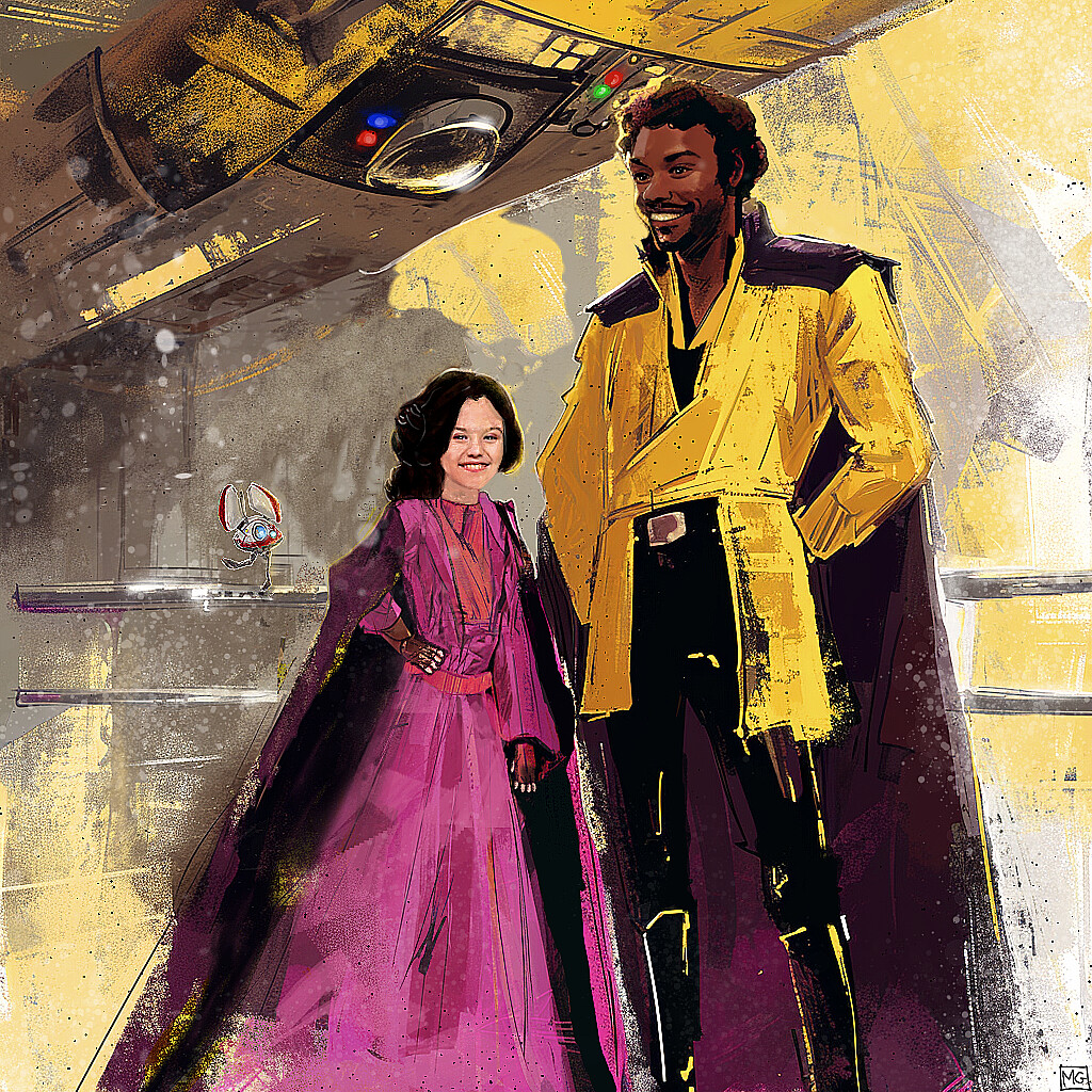 Star Wars - Vivien Lyra Blair Leia & Lando