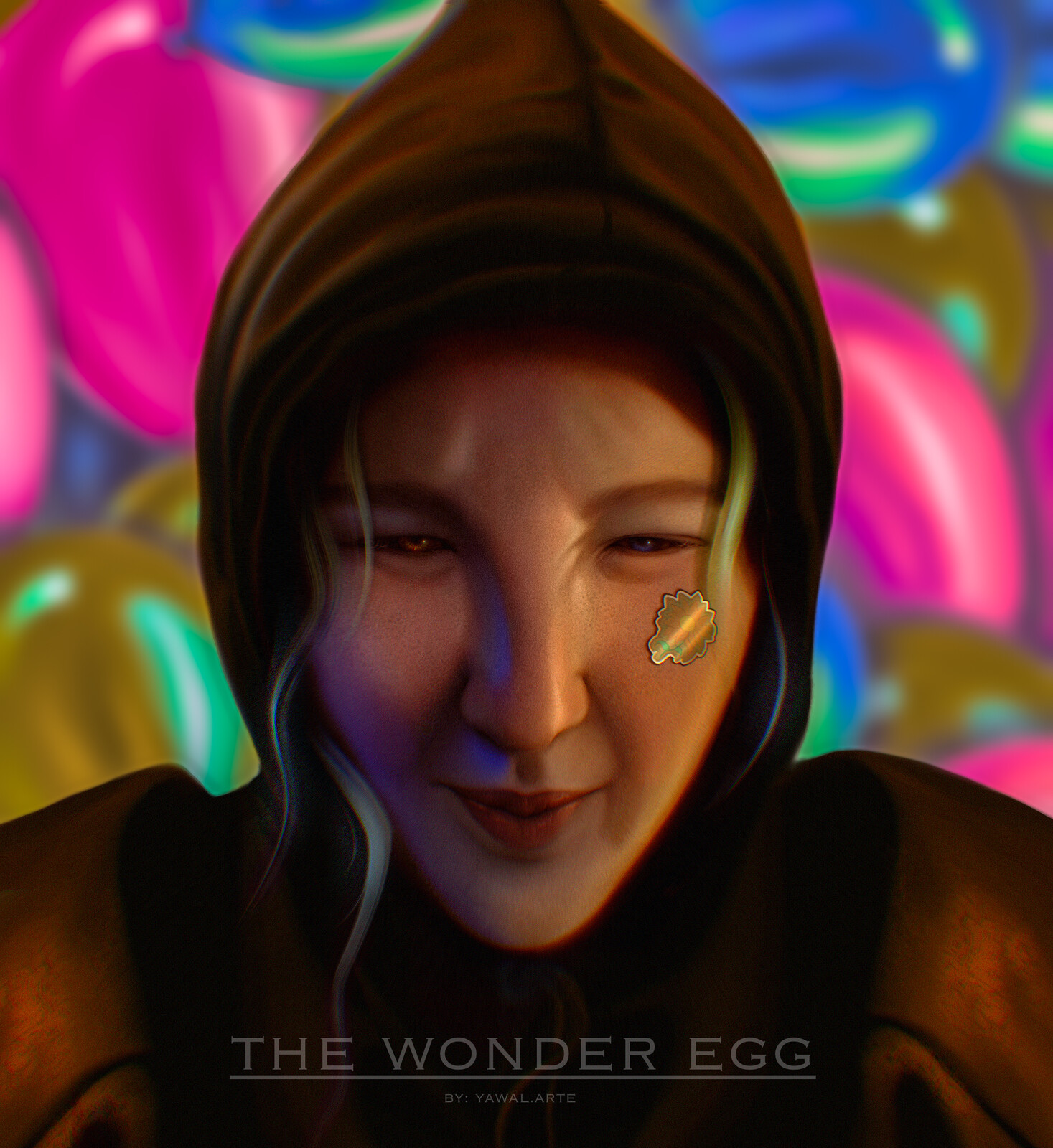 the wonder egg inspired portrait