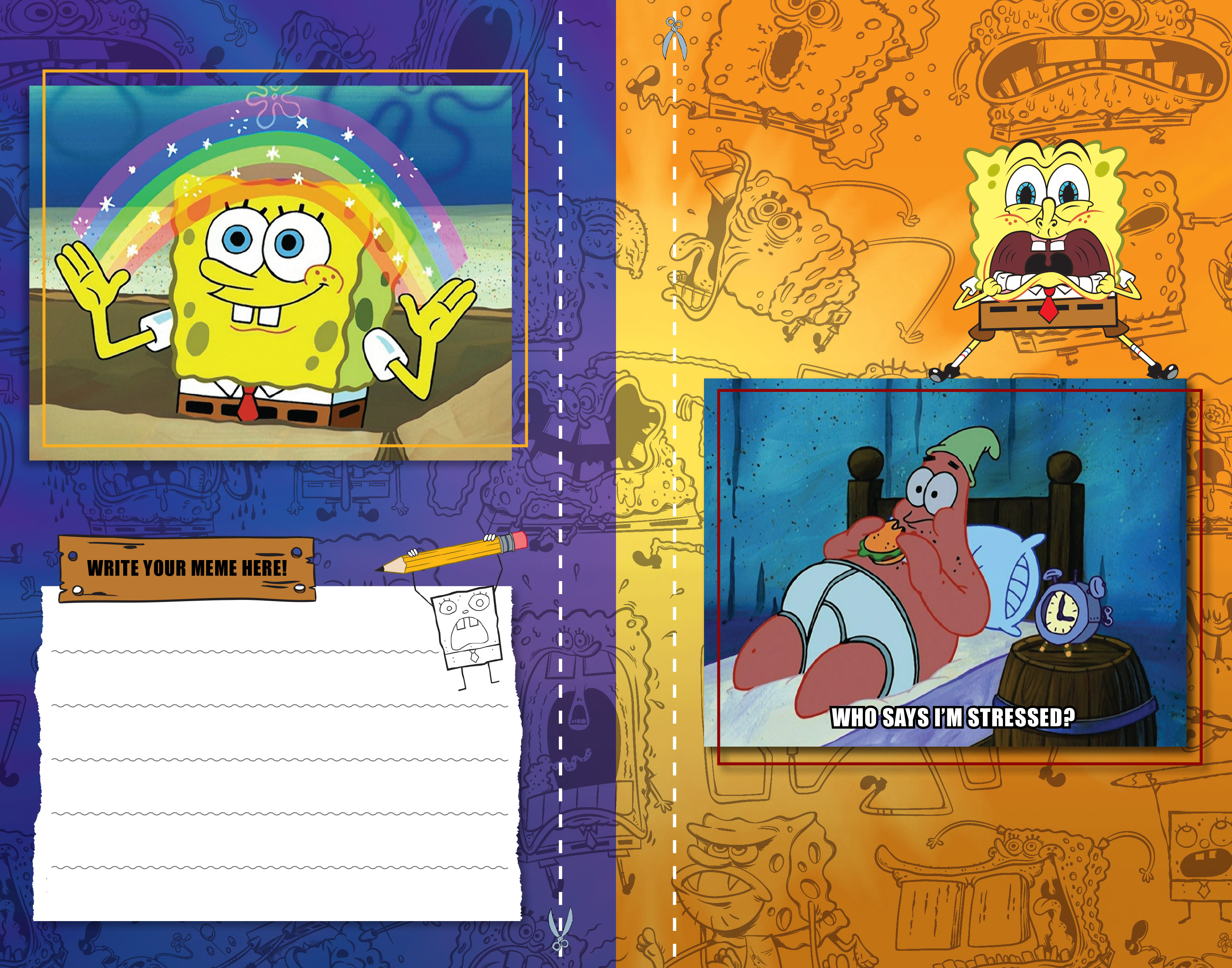 SpongeBob MemePants: Meme Book Sample Spread 2
