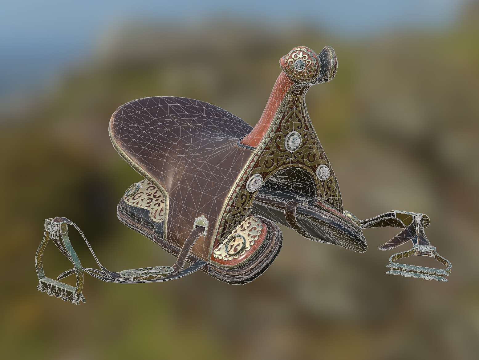 Low Poly wireframe