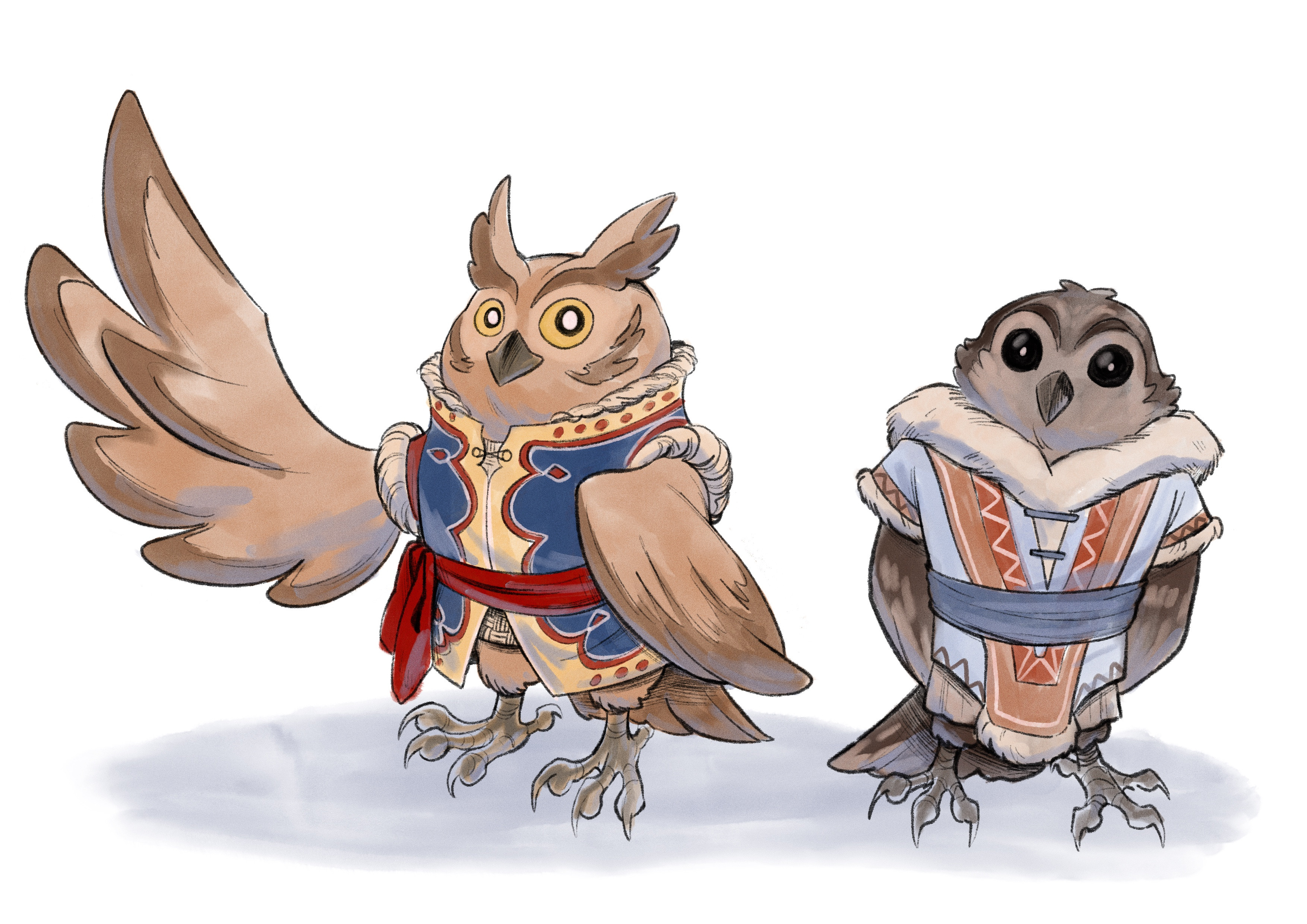 Cedric and his pen pal Knox for our Humblewood campaign.
