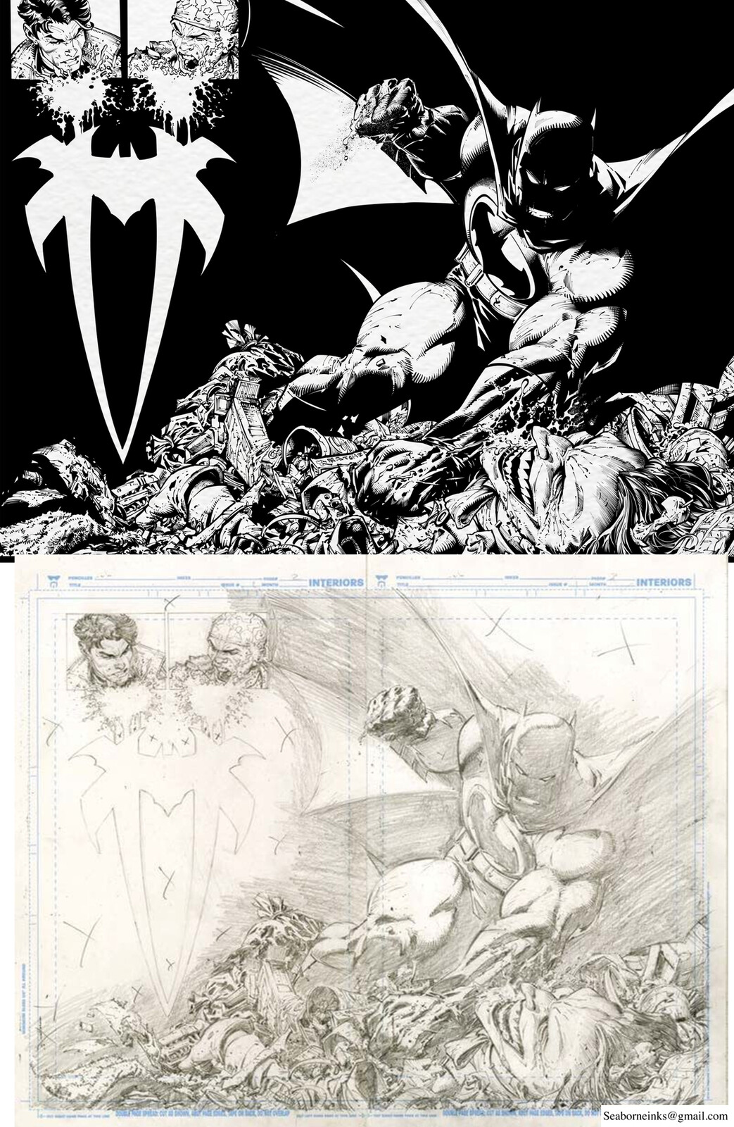 Sample Inks over Greg Capullo's Pencils