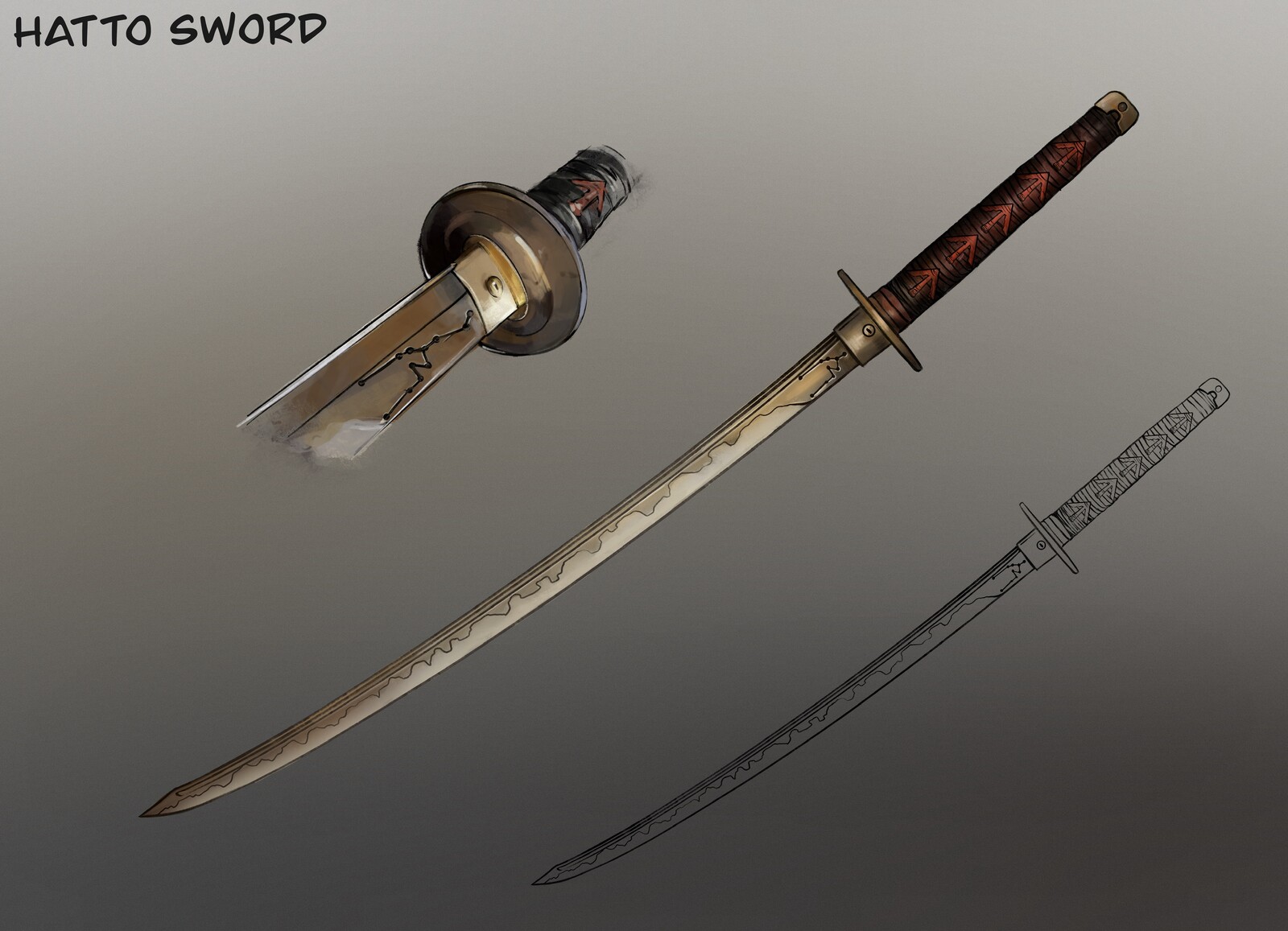 Hatto Sword concept: Douerbat