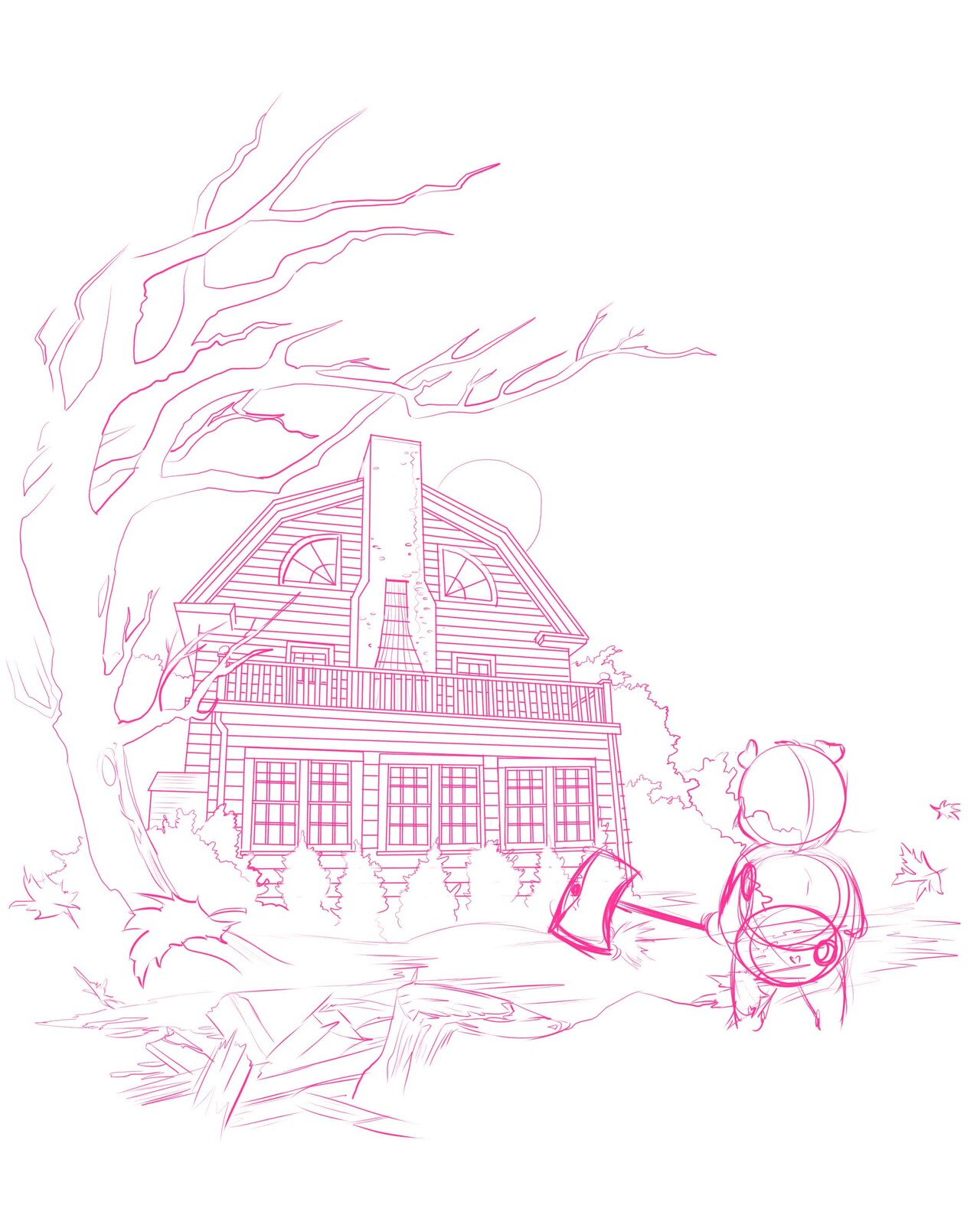 Line Art Sketch