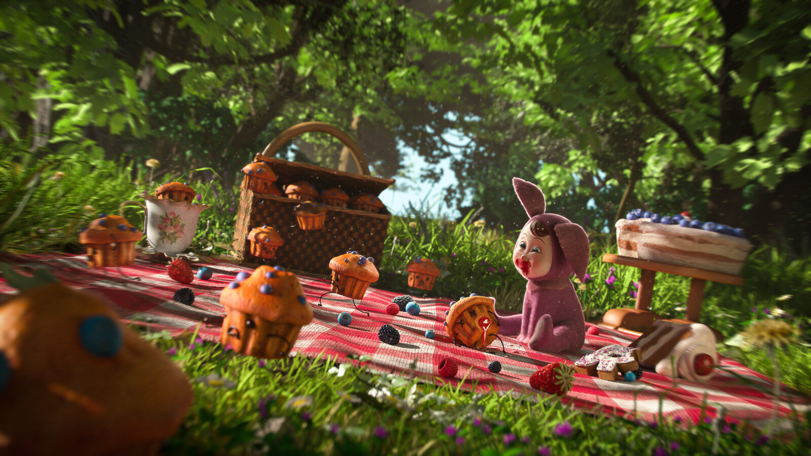 Sneaking Muffins - Pixar's RenderMan "Lost Things" Art Challenge