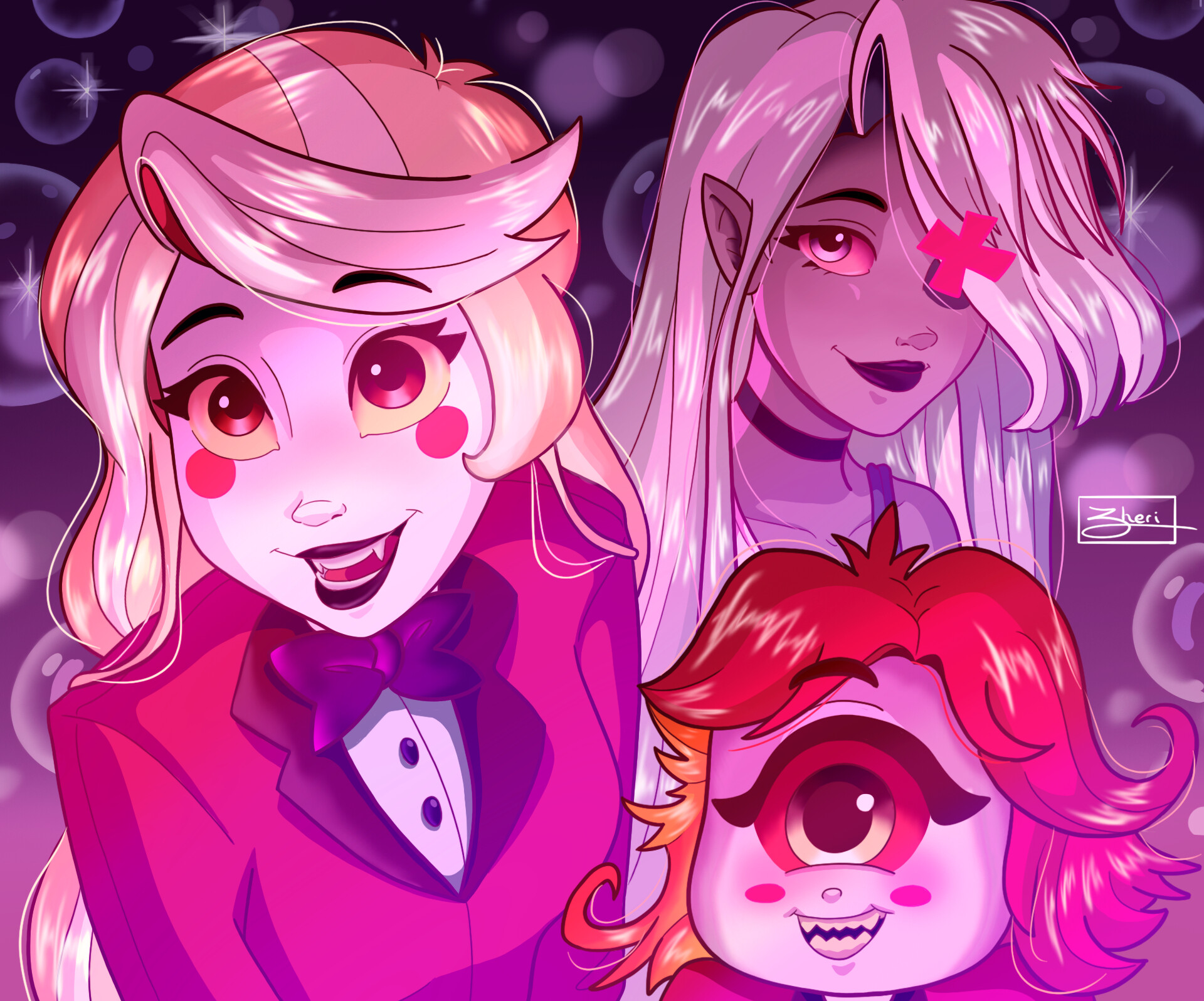 ArtStation - 💕 Charlie, Vaggie & Niffty 💕 | Hazbin Hotel