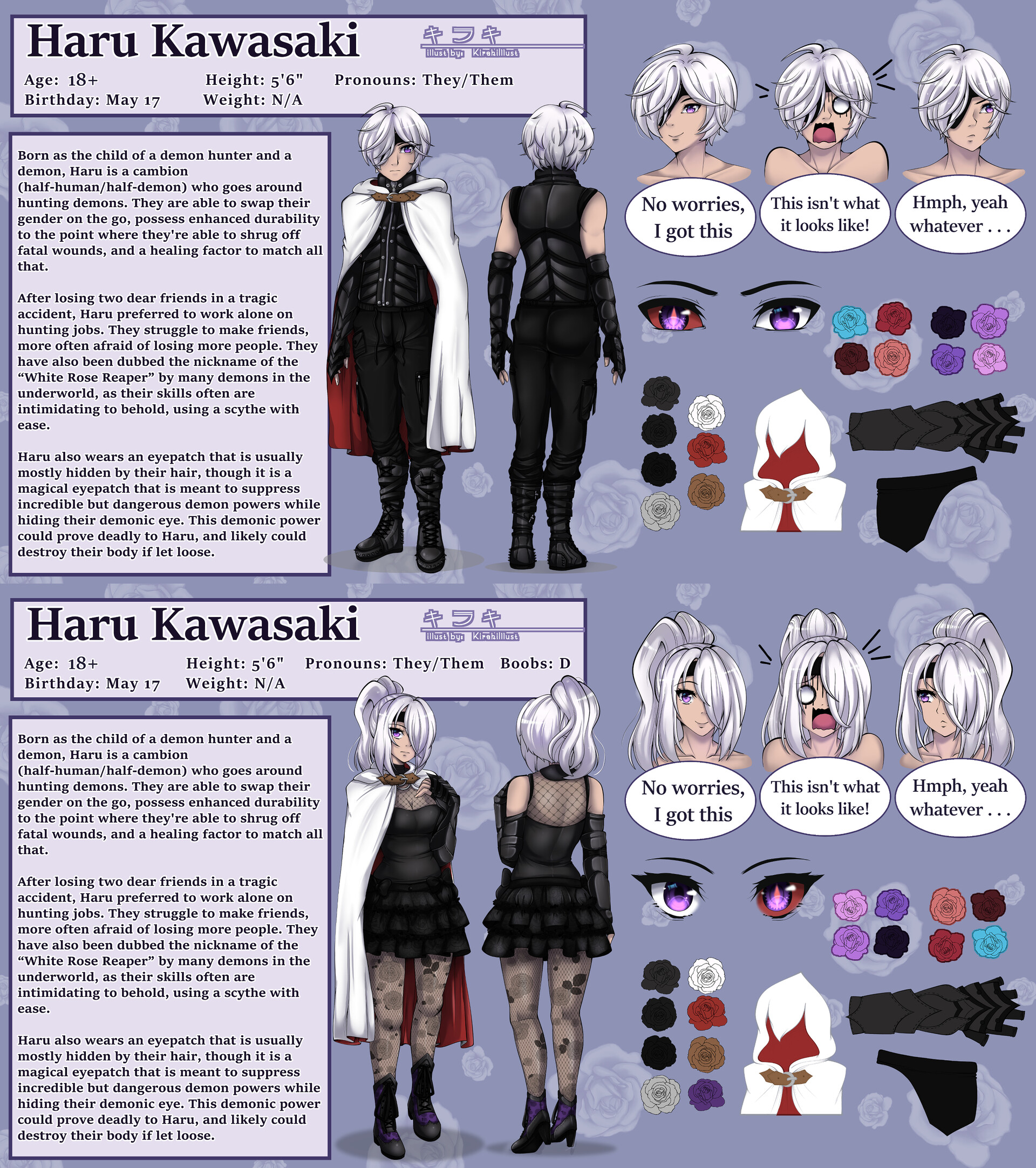 ArtStation - Haru Kawasaki | Reference Sheet