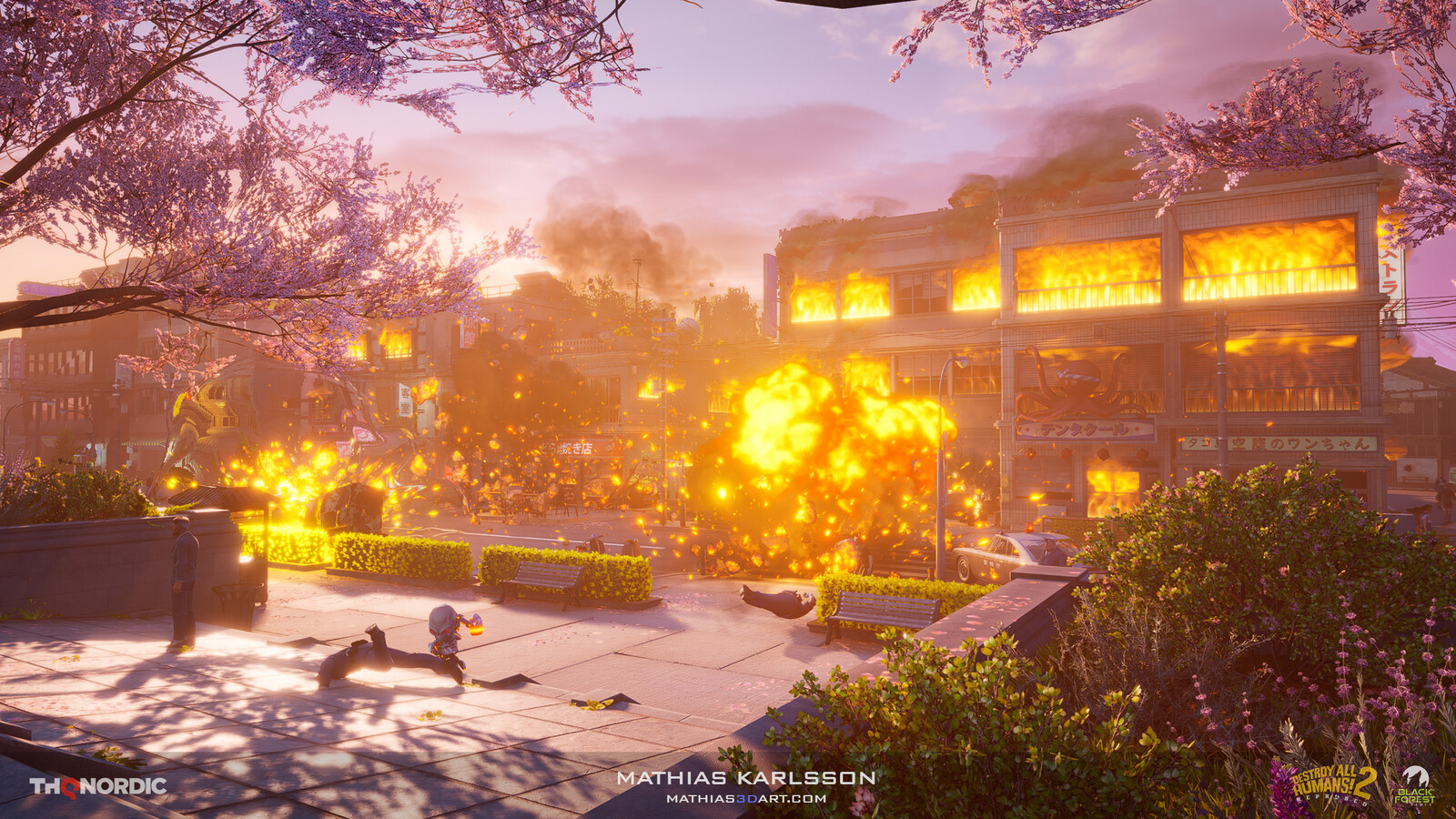 In game - Photo mode - City Burning