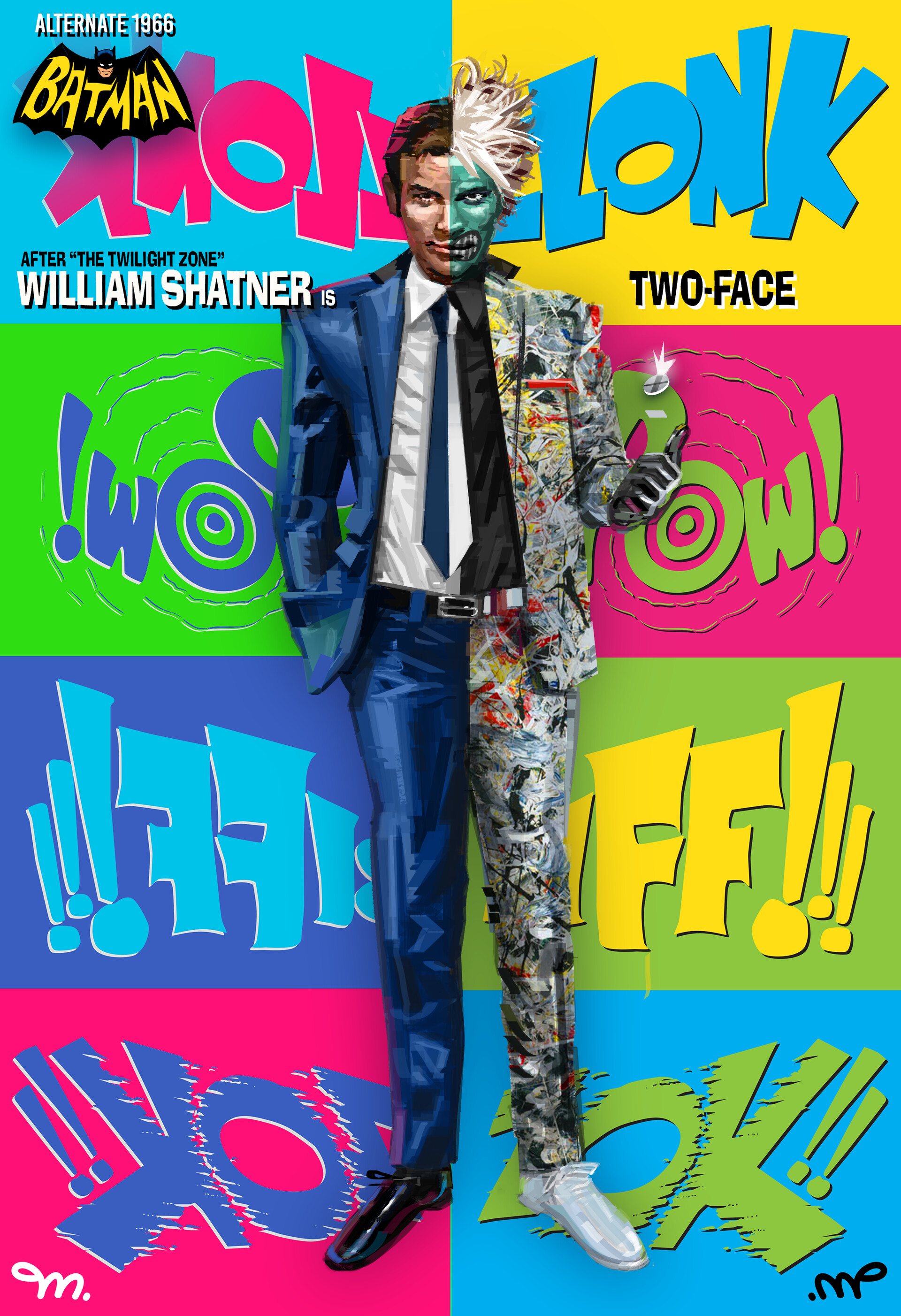 Manuel Vallelunga Batman 1966 Starring William Shatner as Two Face