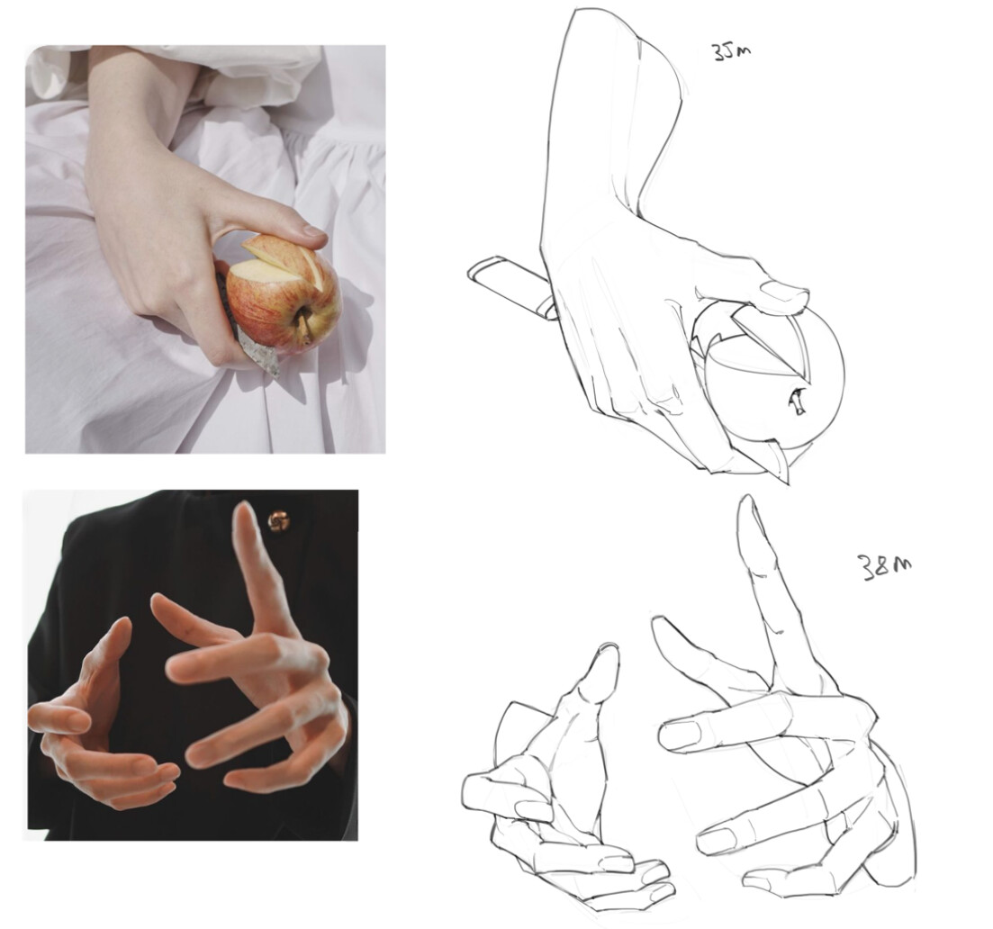 ArtStation 手部练习