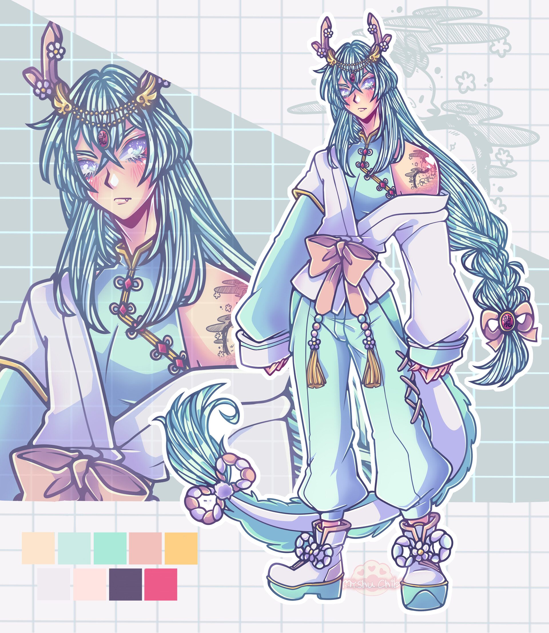 ArtStation Custom character New Year's king of the dragon