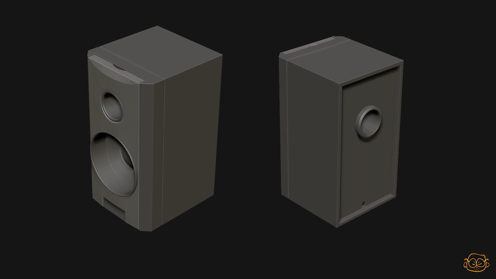Highpoly of the speaker. 