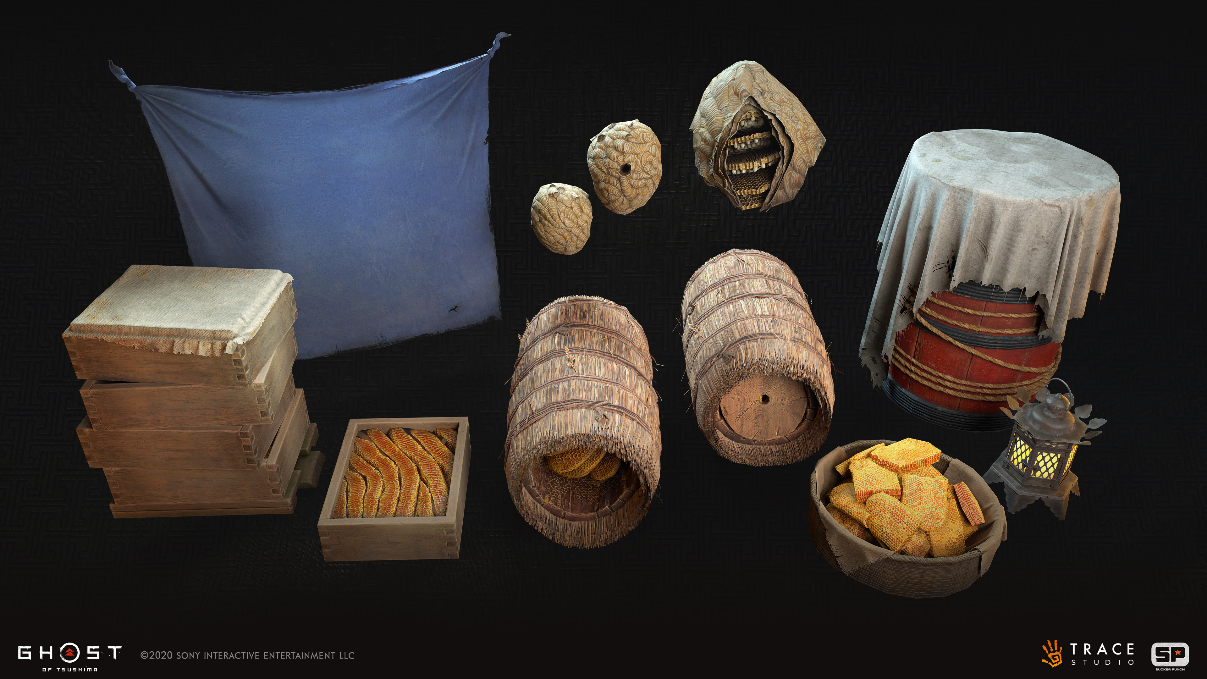 TRACE studio Ghost of Tsushima Environment Saddles and