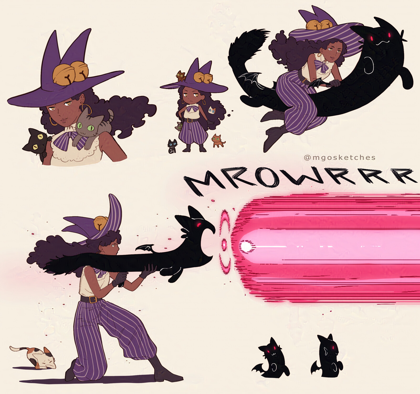 Kamaria the cat witch