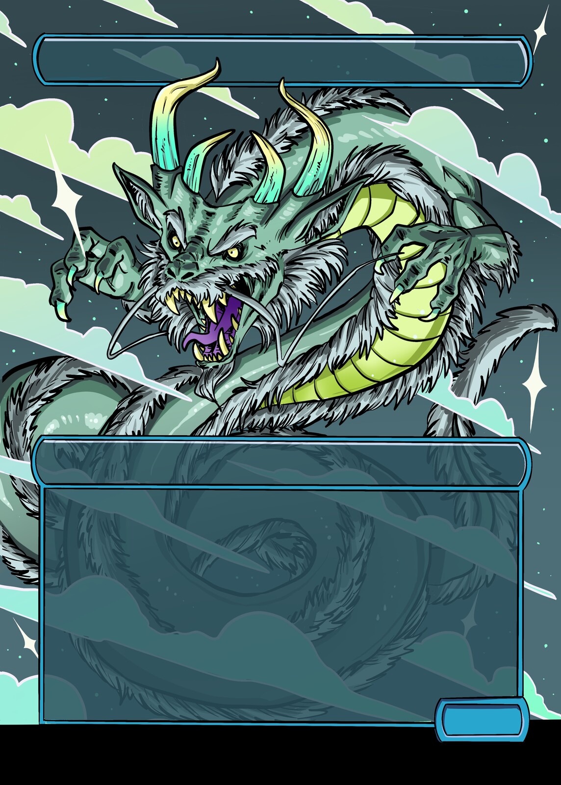 Dragon with frame