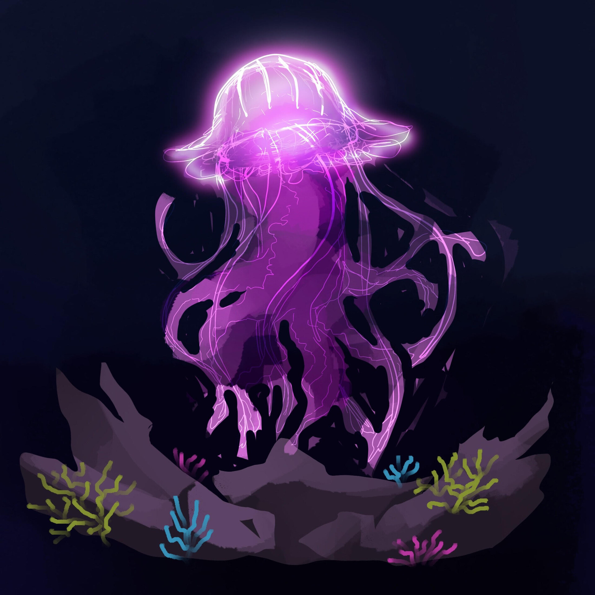 ArtStation - Jellyfish Doodle