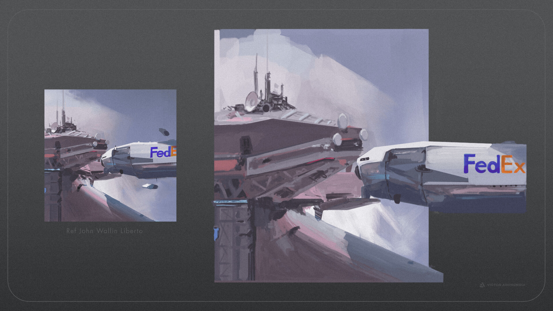 ArtStation Fedex Ship Paint Study