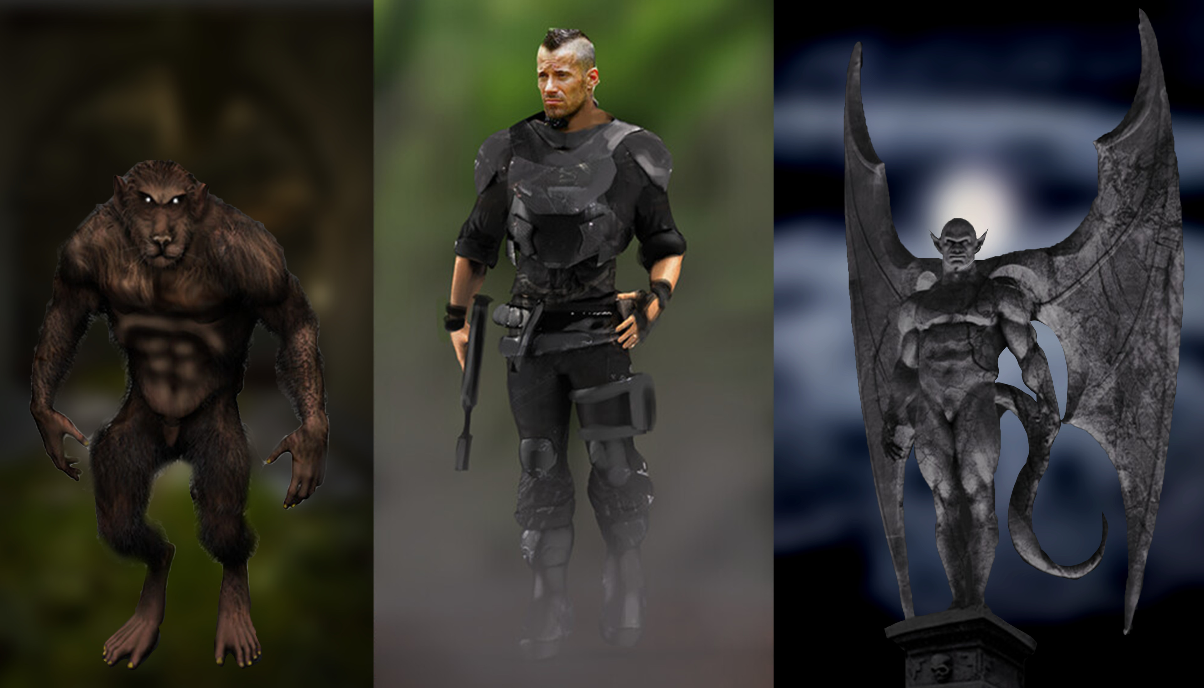 Photobash and paint-over on top of Sculpts