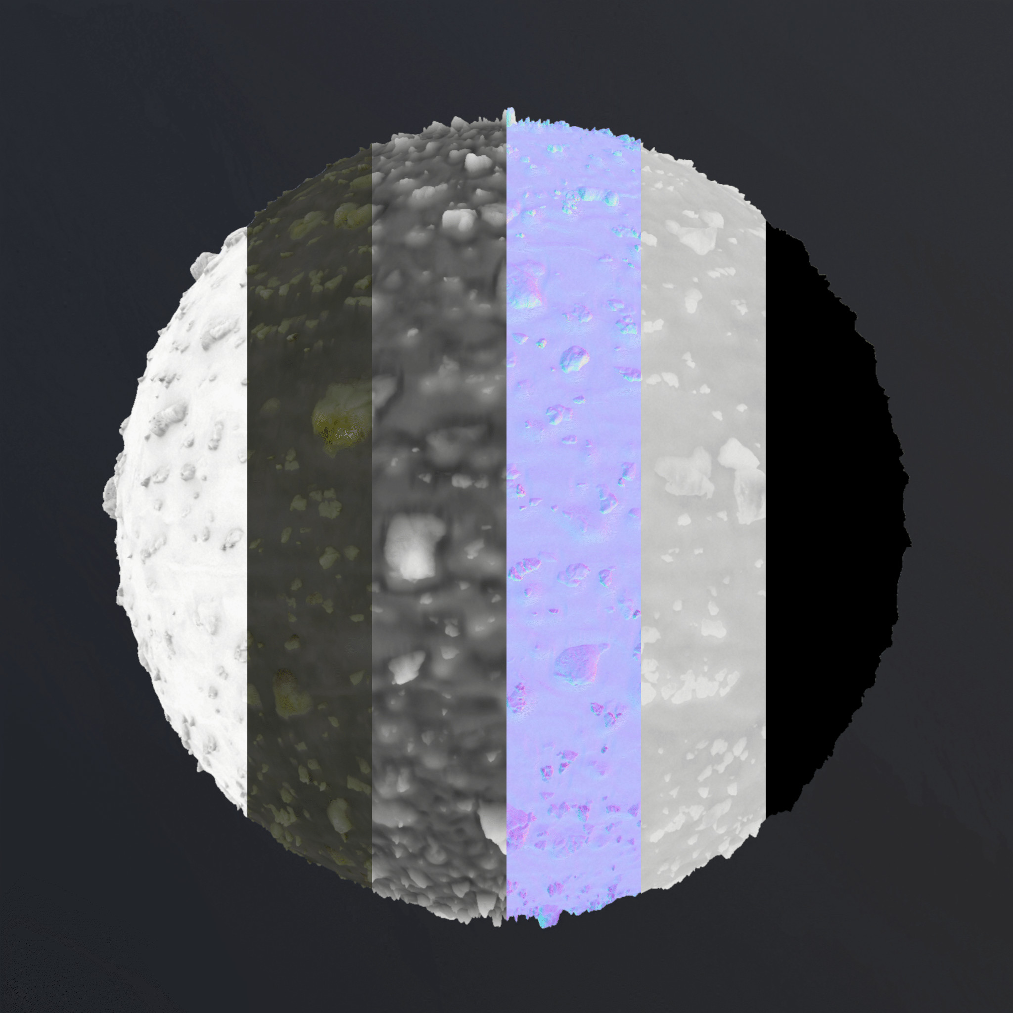 Rocky Sand Material Variation 1 Maps