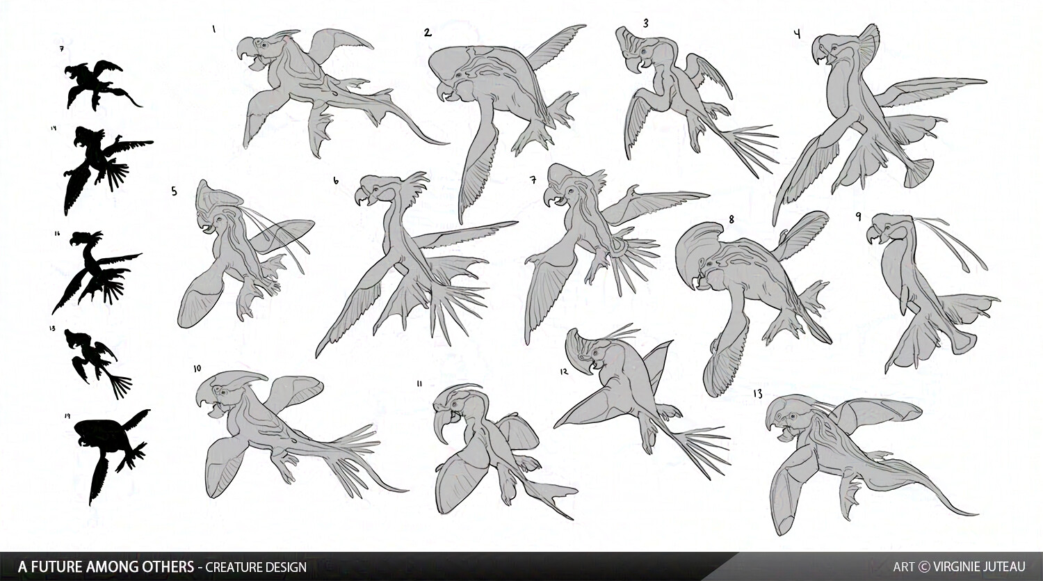 Variations from selected silhouettes