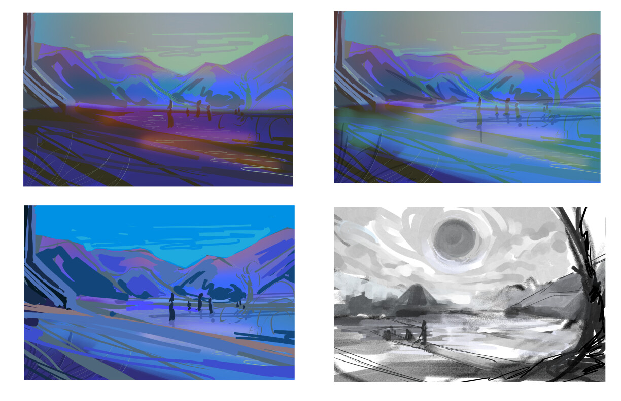 color and composition explorations