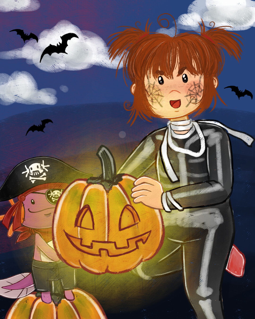 Autumn/Halloween-themed Illustrations