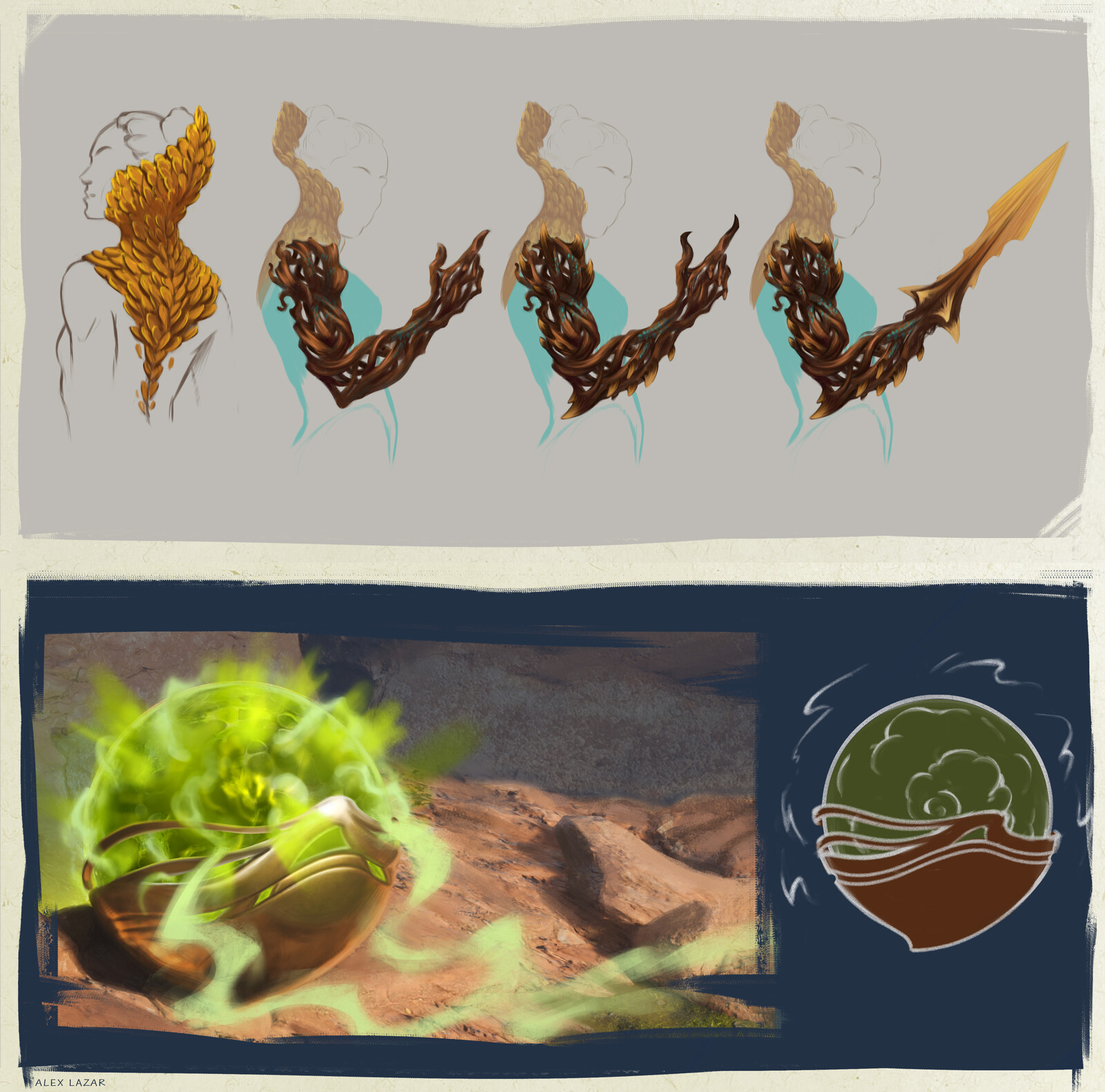 Enchanted arm and artefact