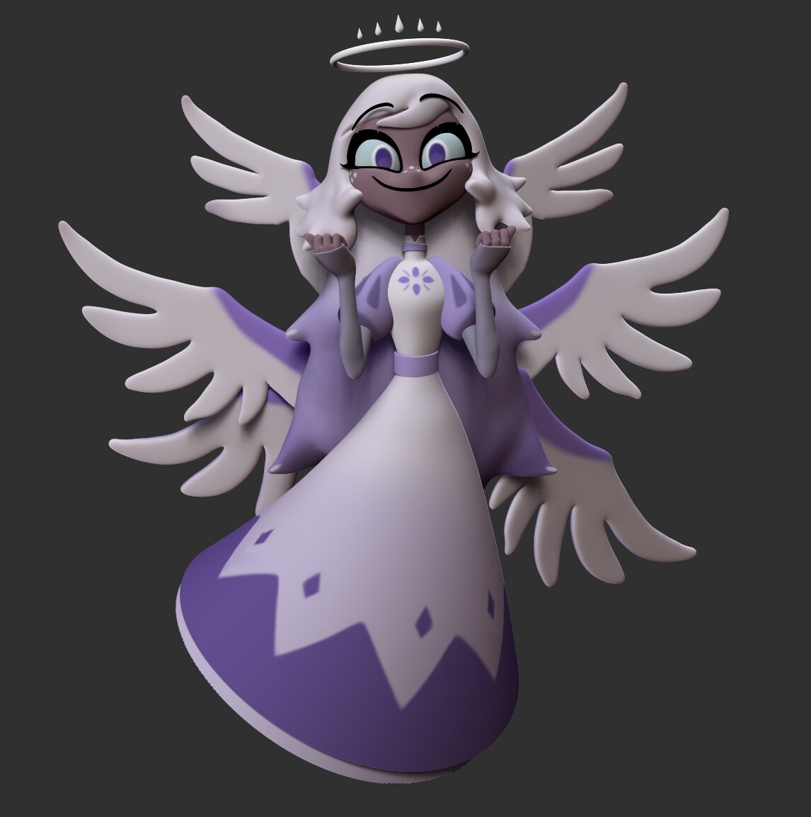 Artstation emily hazbin hotel fanart sculpt