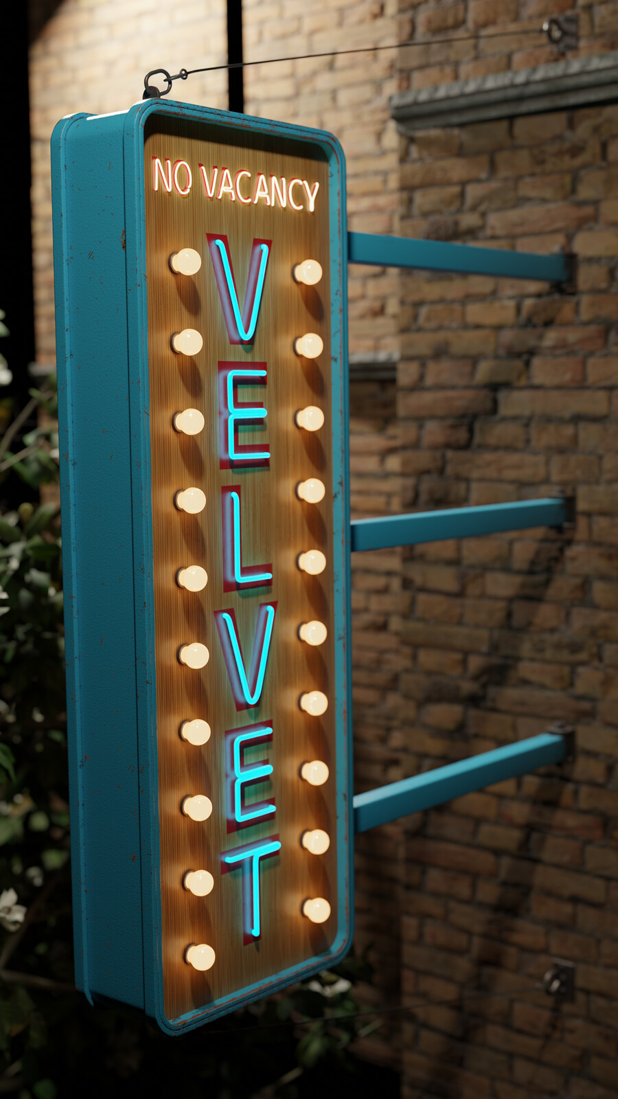 Velvet Hotel Sign