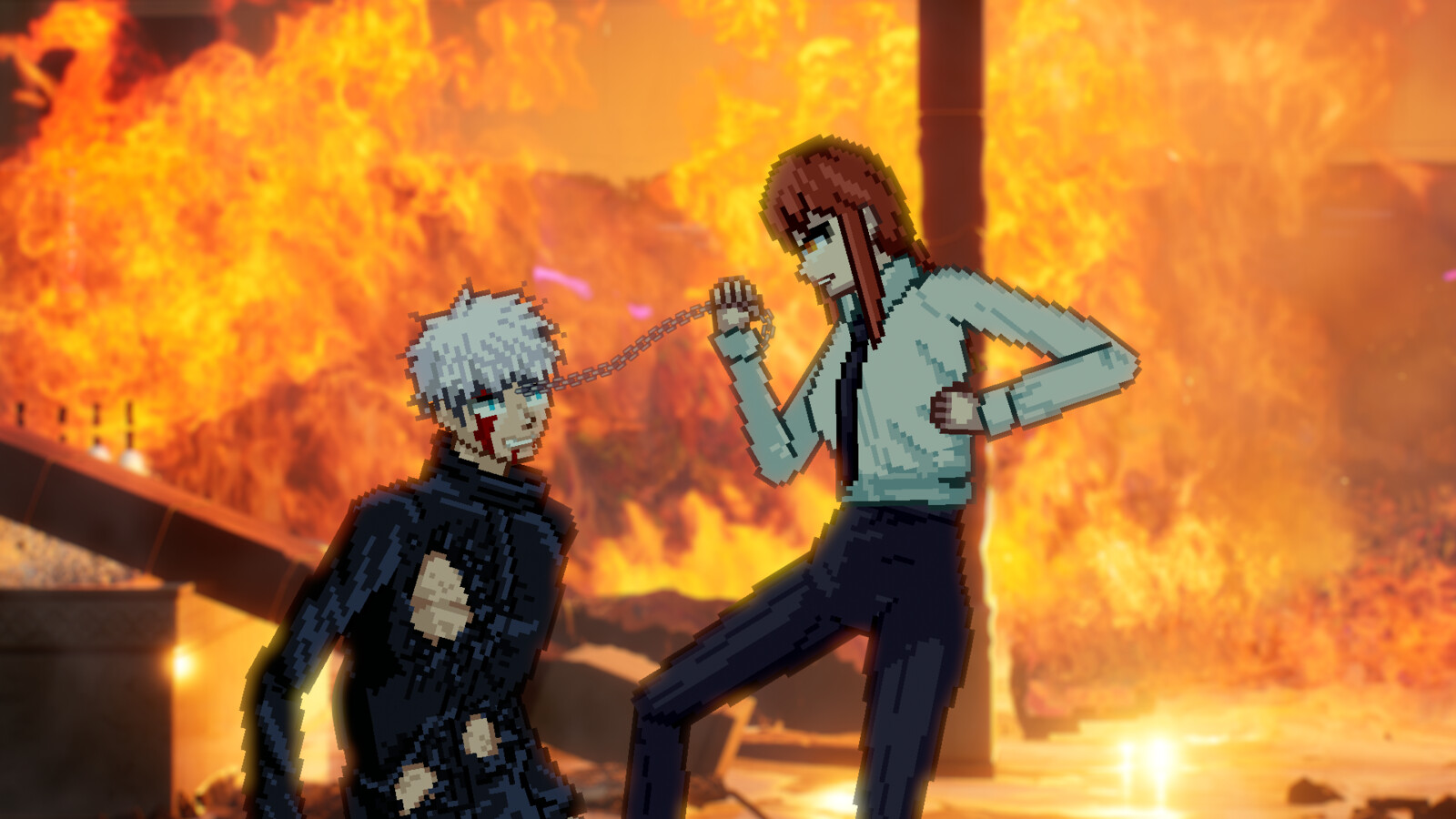 From Death Battle Episode 183: Gojo vs Makima
Fire FX placement and background rendered in Unreal Engine. Character sprites and 2D FX composited in After Effects.