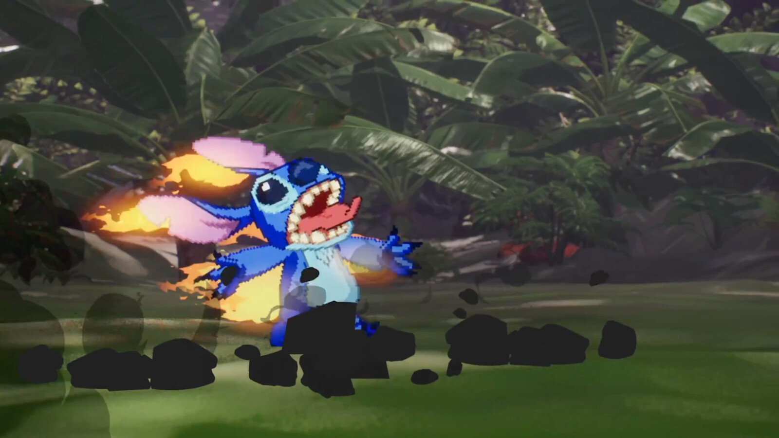 From Death Battle Episode 175: Stitch vs Rocket Racoon
Sprite animation and environment rendered together in Unreal Engine. Additional 2D FX comped in After Effects.