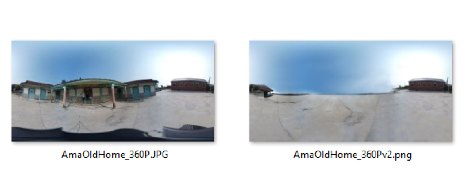 Skybox Inpainting (using paint.net clone stamp and some texture bashing) to remove unwanted building