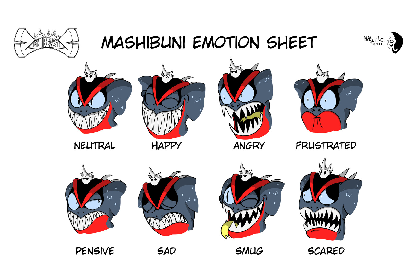 Zenibeasts: Mashibuni Emotion Sheet