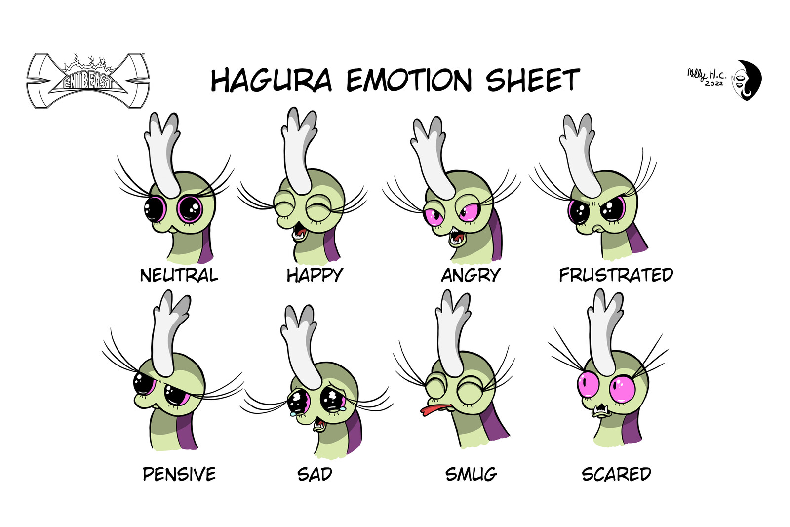 Zenibeasts: Hagura Emotion Sheet