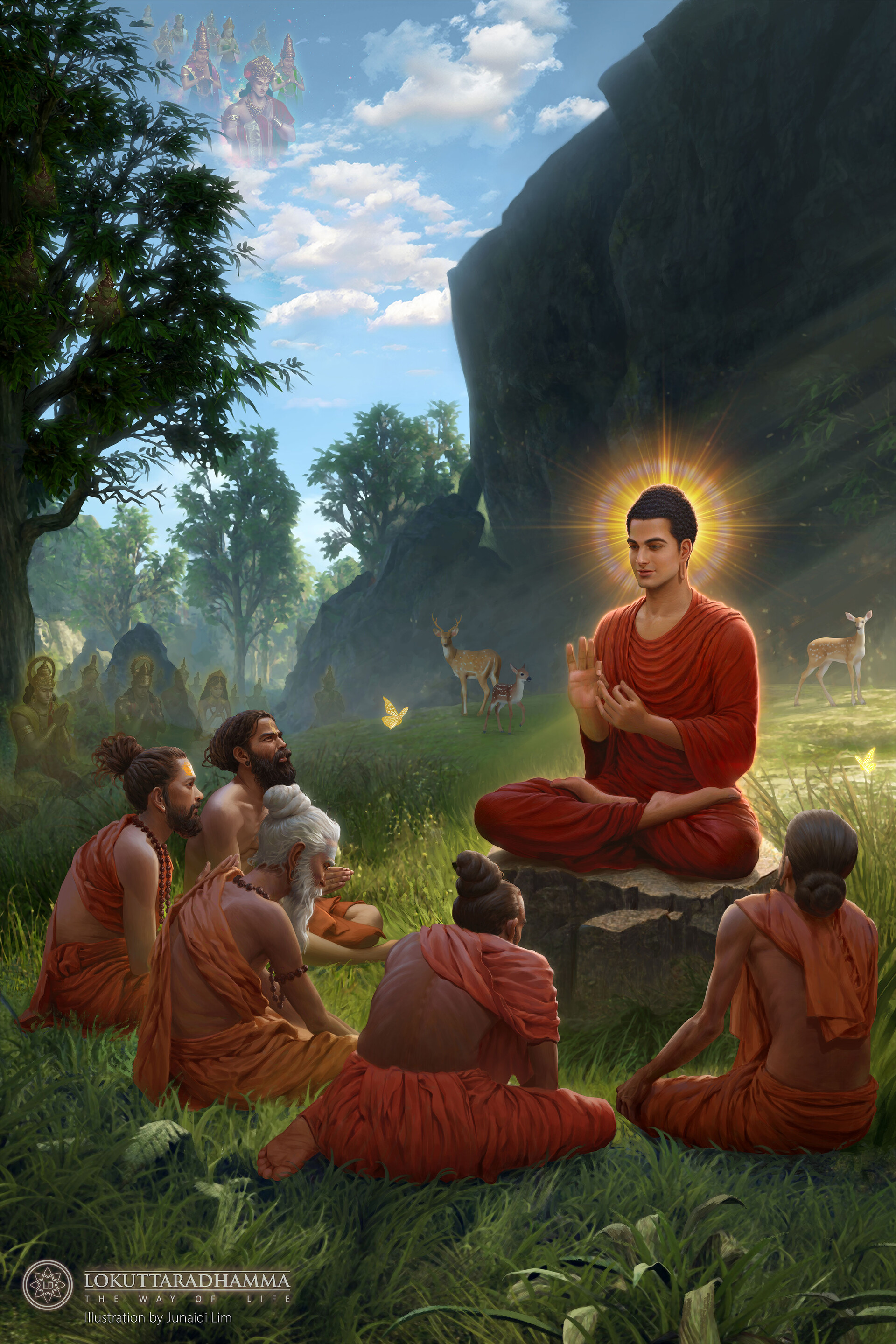 Gautama buddha on sale first sermon