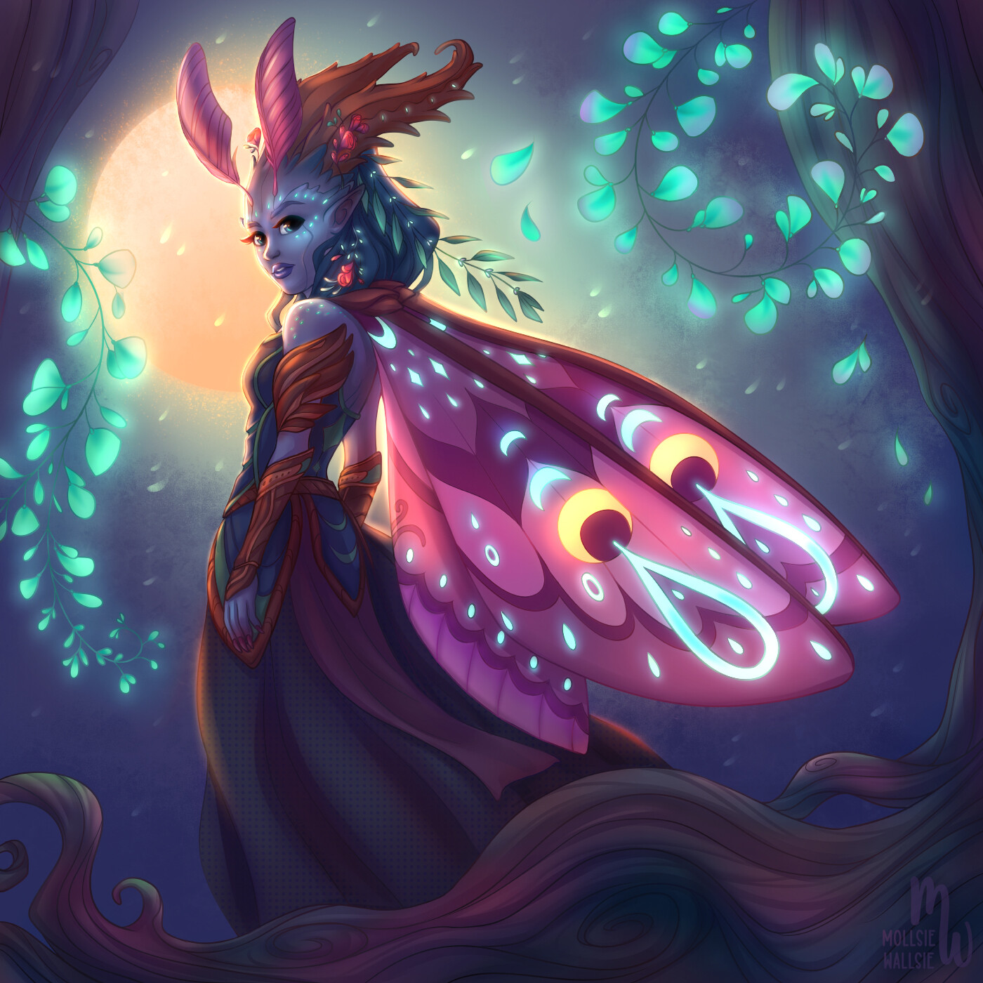 Dark faerie court Moth Fae