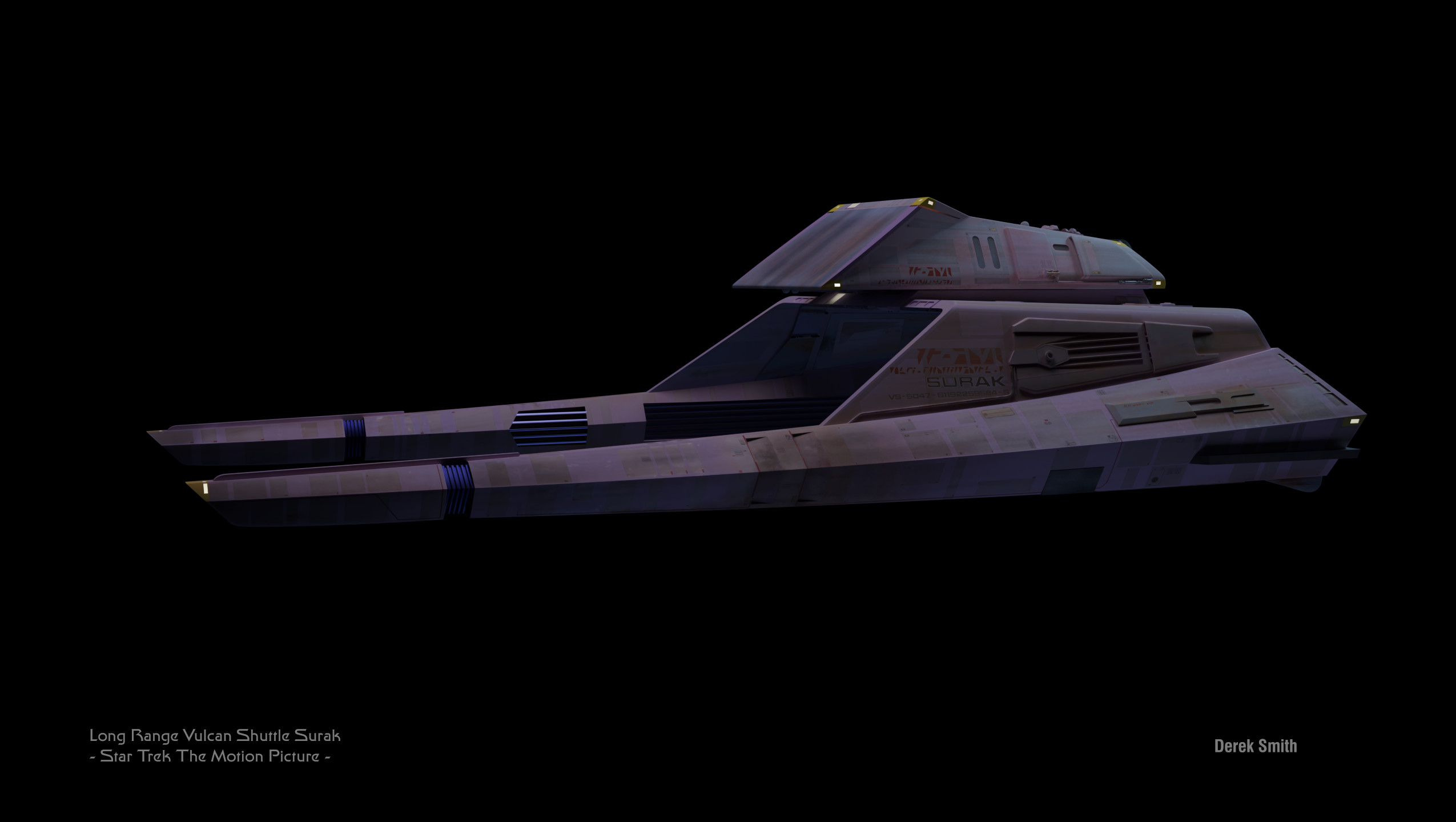 Derek Smith - Star Trek The Motion Picture - Long Range Vulcan Shuttle ...
