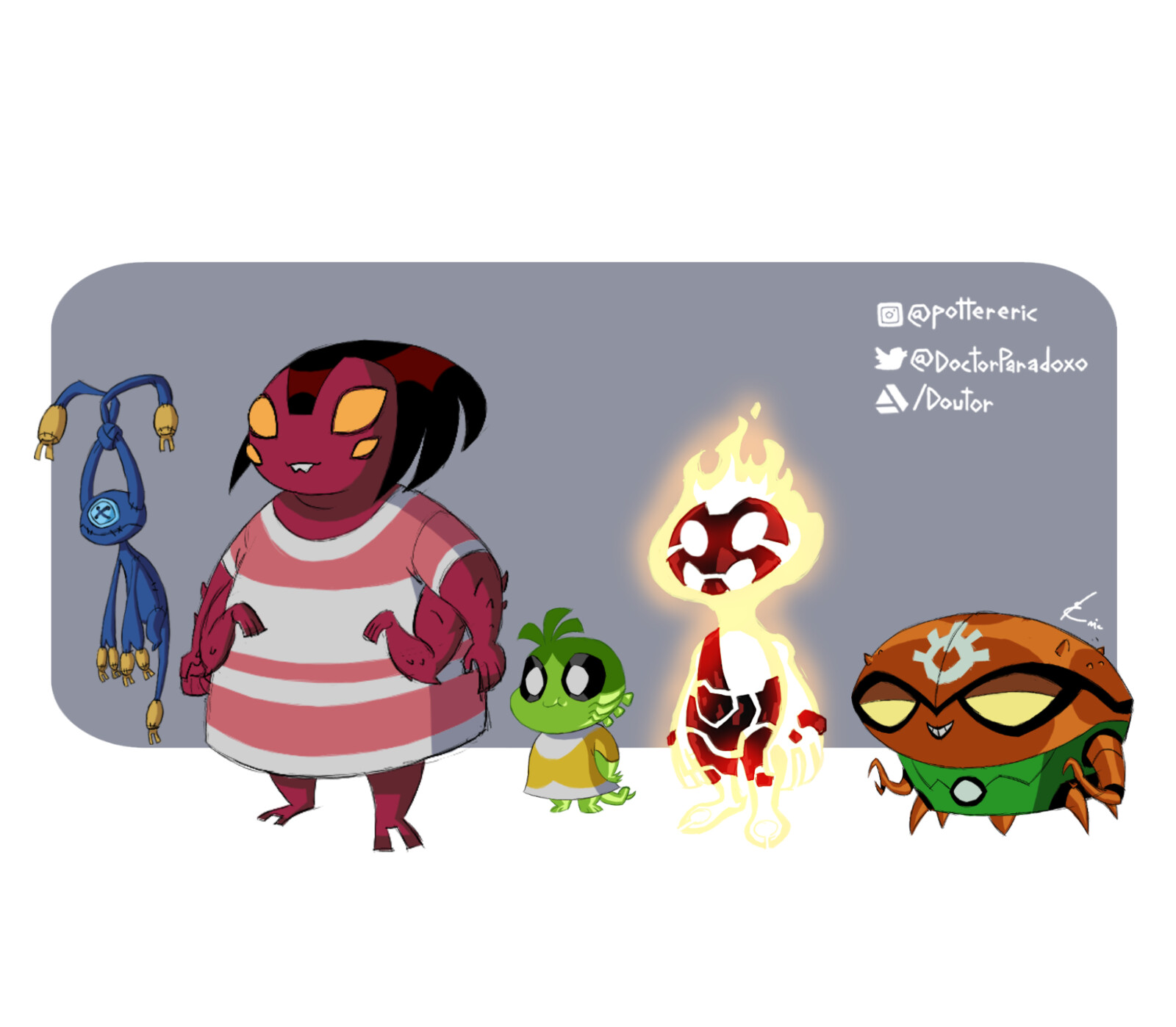 Turma da Mônica versão alienigena.