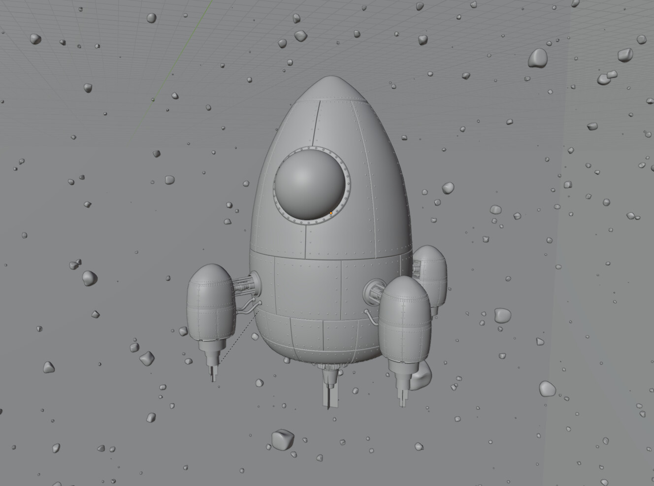 Viewport Shading - Asteroid Field