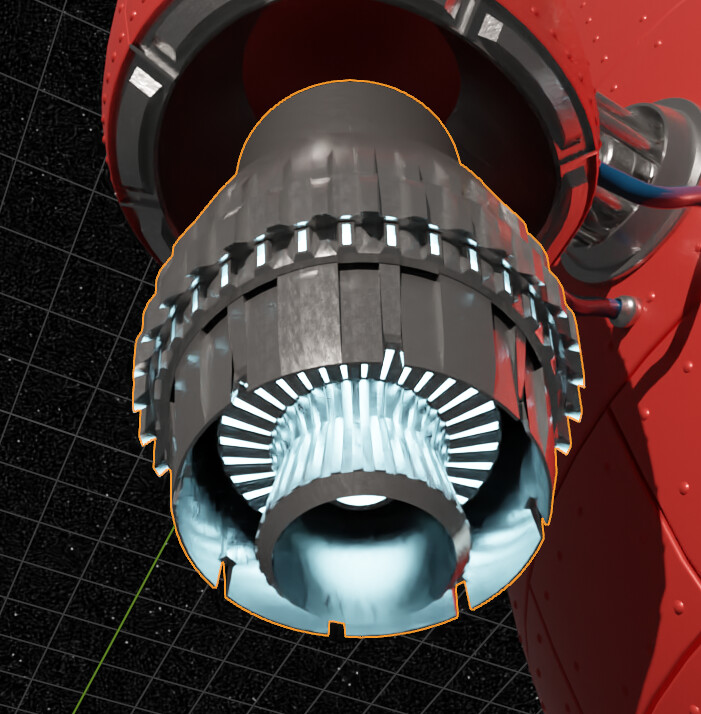 Viewport Render - Secondary Propulsion Engines