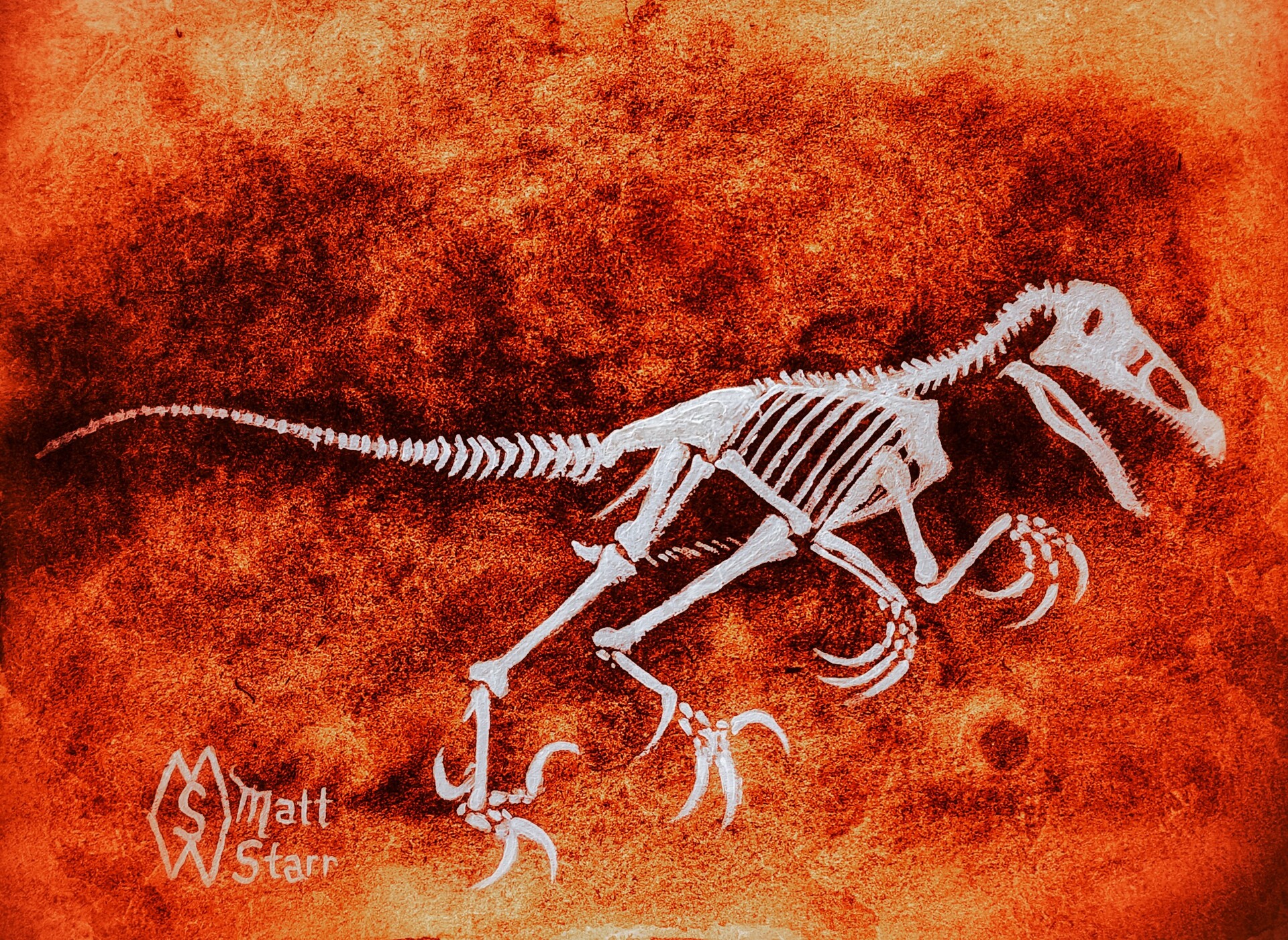ArtStation - Velociraptor skeleton