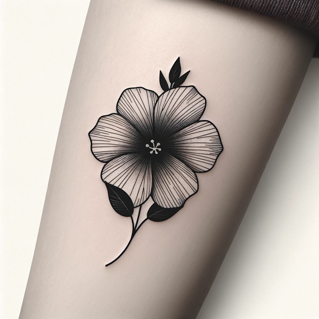 ArtStation Violet Tattoo Black and White