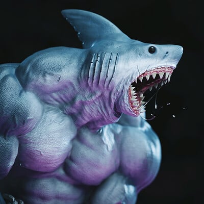 Shark sculpt